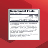 Back view of PROTOCOL FOR LIFE BALANCE 5-Methylfolate 1,000mcg Supplement bottle with ingredients