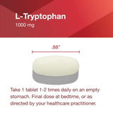 Back view of PROTOCOL FOR LIFE BALANCE L-Tryptophan bottle