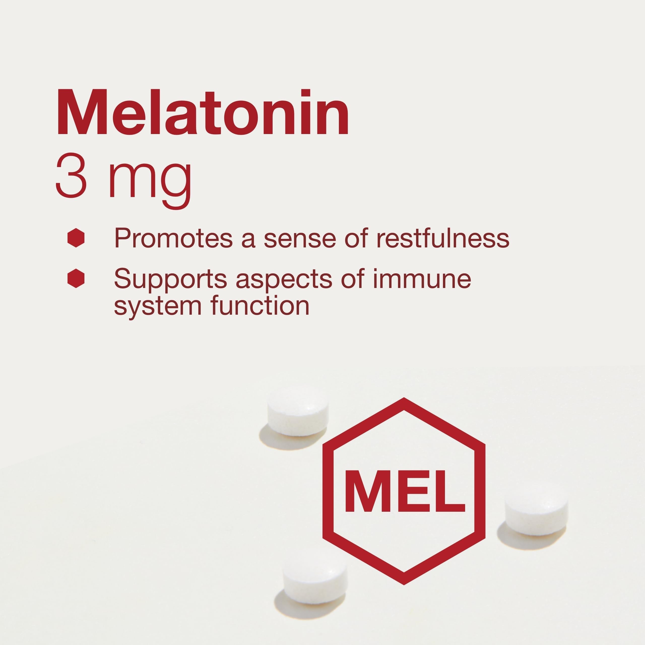 Back view of PROTOCOL FOR LIFE BALANCE Melatonin 3mg lozenges