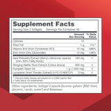 Back view of PROTOCOL FOR LIFE BALANCE Saw Palmetto Prostate Support 160mg softgel bottle with ingredient list
