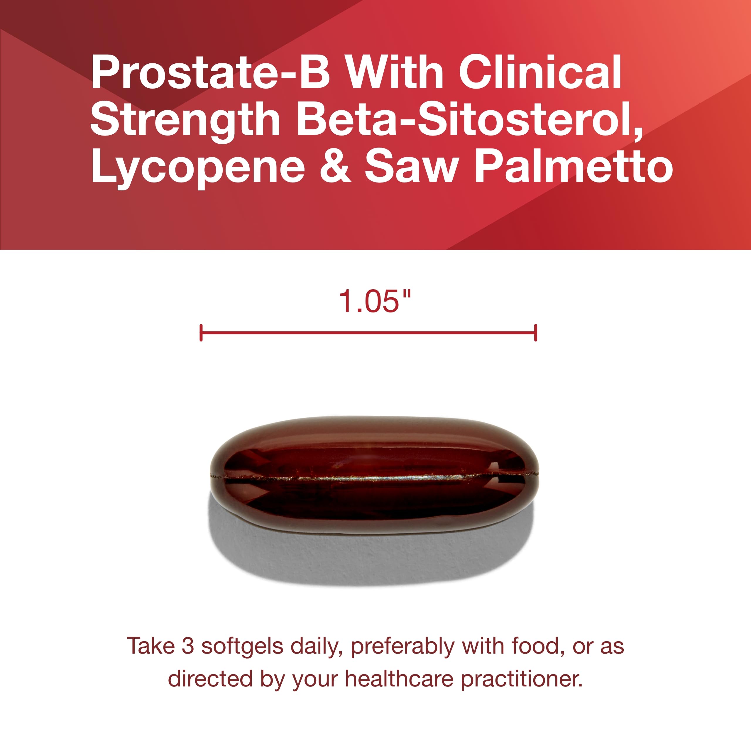 Back view of PROTOCOL FOR LIFE BALANCE Saw Palmetto softgels