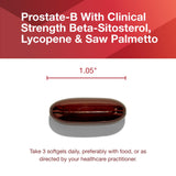 Back view of PROTOCOL FOR LIFE BALANCE Saw Palmetto softgels