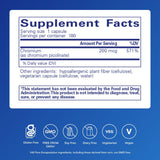 Back view of Pure Encapsulations Chromium Picolinate 200mcg supplement