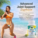Back view of PURE LIFE NATURAL Joint Support Supplement bottle