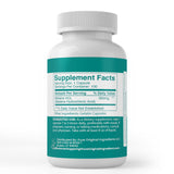 Back view of PURE ORIGINAL INGREDIENTS Betaine HCl Capsules bottle with ingredient list