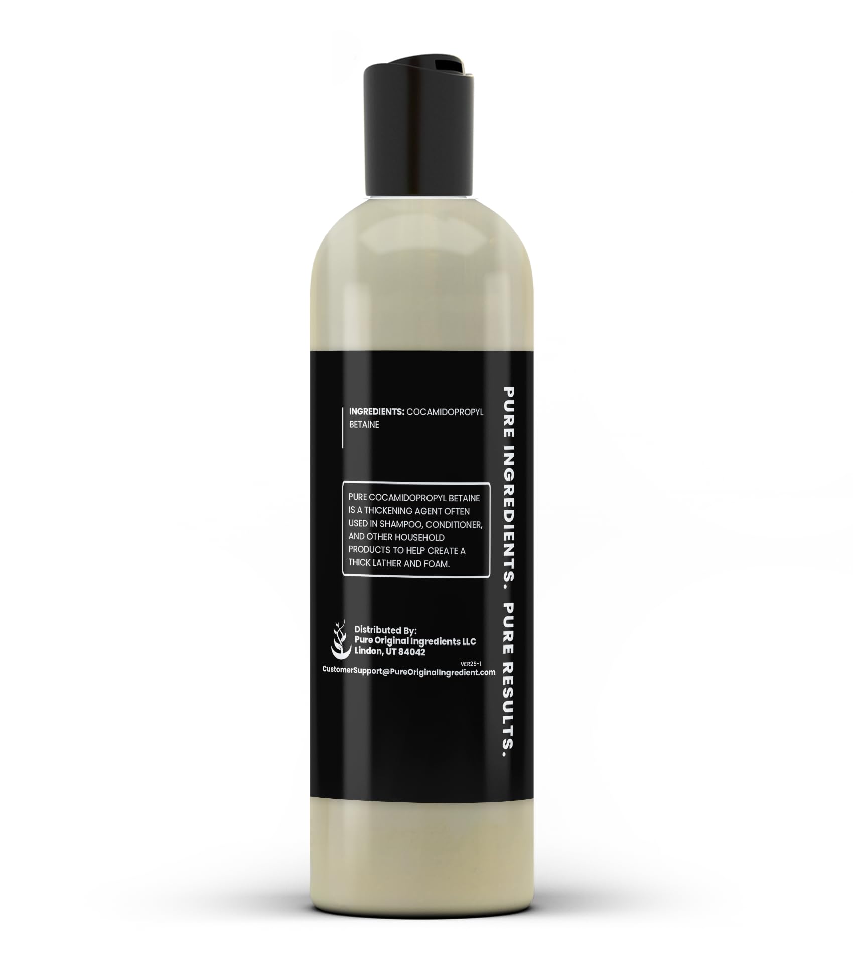Back view of PURE ORIGINAL INGREDIENTS Cocamidopropyl Betaine 280g packaging