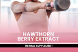 Back view of PURE ORIGINAL INGREDIENTS Hawthorn Berry Extract Capsules bottle