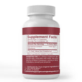Back view of PURE ORIGINAL INGREDIENTS Reishi Mushroom Capsules packaging