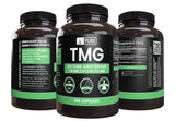 Back view of PURE ORIGINAL INGREDIENTS TMG Capsules packaging