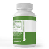 Back view of PURE ORIGINAL INGREDIENTS White Mulberry Leaf Extract Capsules bottle with ingredients