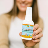 Back view of Raise Them Well Infant Magnesium Sleep Serum bottle