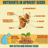 Back view of Richardson Nutritional Center Bitter Apricot Seeds package