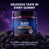 Back view of Secret Element Sleep Gummies bottle with nutritional information