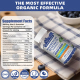 Back view of Sevenhills Wholefoods Magnesium Gummies packaging with nutritional information