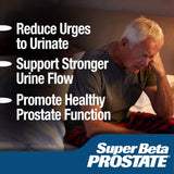 Back view of Super Beta Prostate packaging with ingredient list