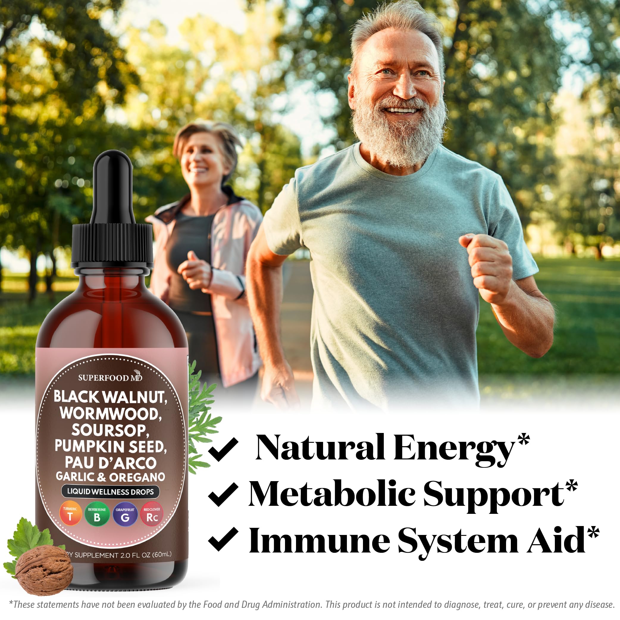 Back view of Superfood MD Oregano Oil Complex 227g