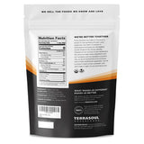 Back view of Terrasoul Superfoods Organic Oat Fiber 340g packaging