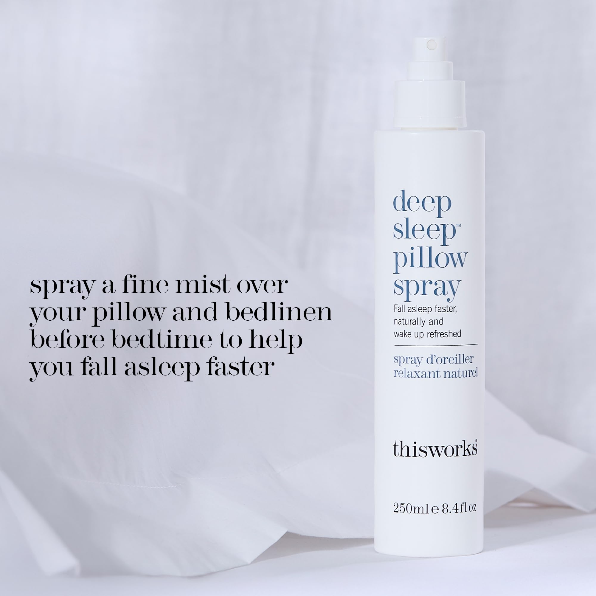 Back view of THISWORKS Deep Sleep Lavender Pillow Spray 8.4 fl oz