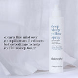 Back view of THISWORKS Deep Sleep Lavender Pillow Spray 8.4 fl oz