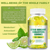Back view of Totaria Citrus Bergamot Gummies packaging