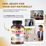 Back view of ULTRA HERBS Maca Root Supplement 132g bottle
