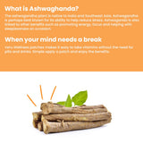 Back view of Veru Wellness Ashwagandha Patches packaging
