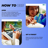 Back view of Vitamasques Snooze Hydrogel Sleep Patches packaging