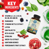 Back view of WHOLE WORLD WELLNESS Men's Multivitamin packaging