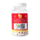 Back view of WISCONSIN ESTD 1978 BAUMANN GINSENG USA Ginseng Capsules packaging