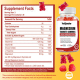 Back view of Ynlljmdw Magnesium Taurate Gummies packaging