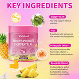 Back view of YUULAI Women's Probiotic Gummies packaging