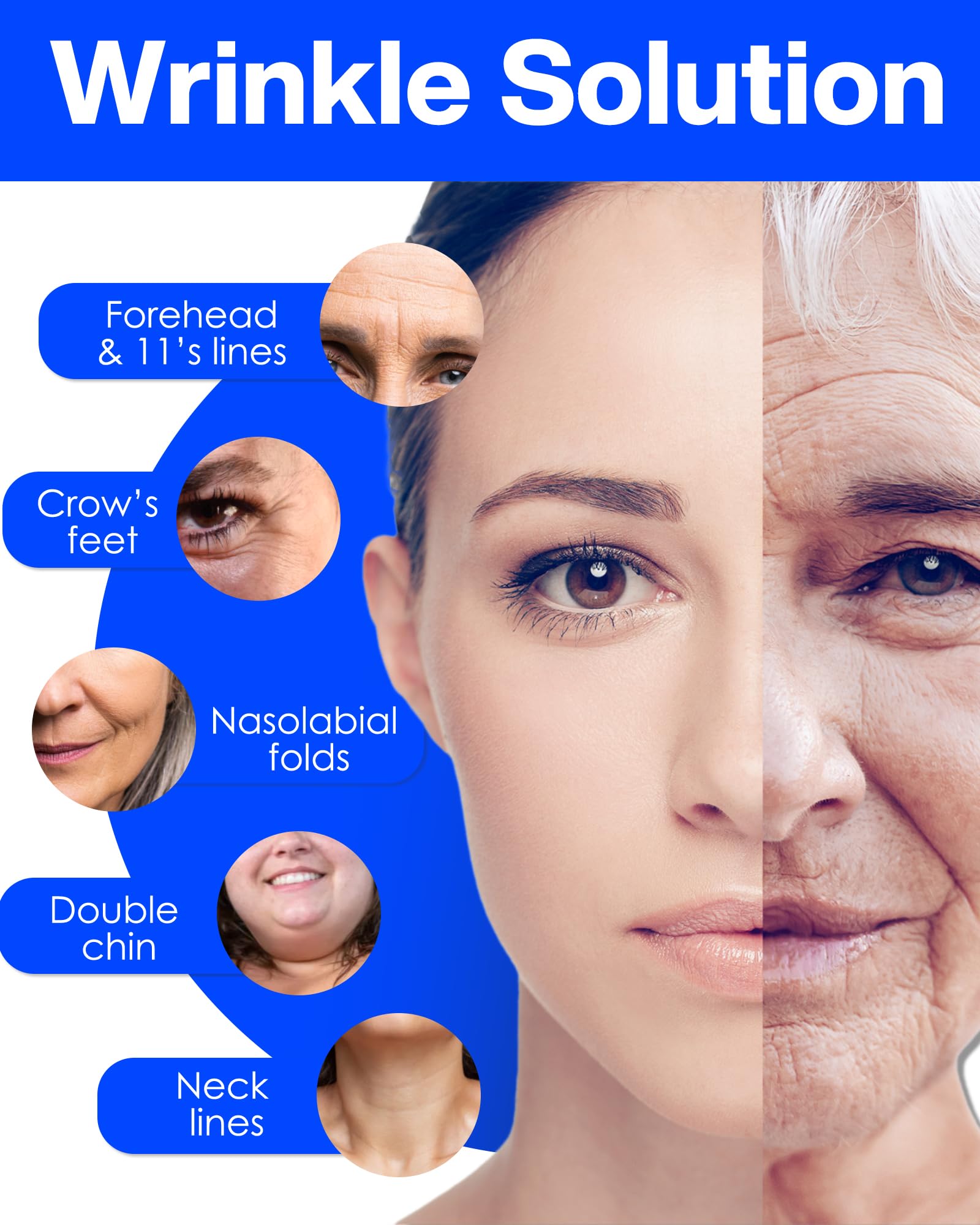 Back view of zancony Collagen Face Tape packaging
