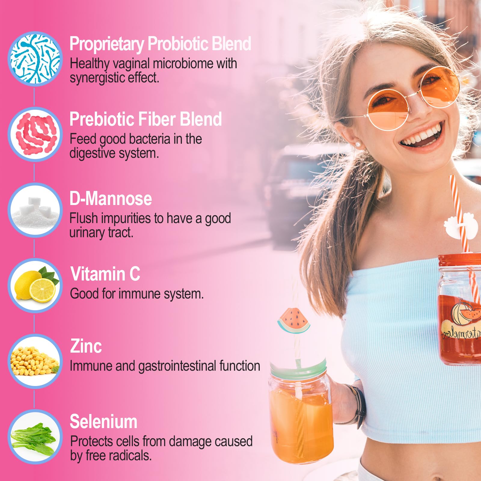 Back view of Zwllood Vaginal Probiotics packaging