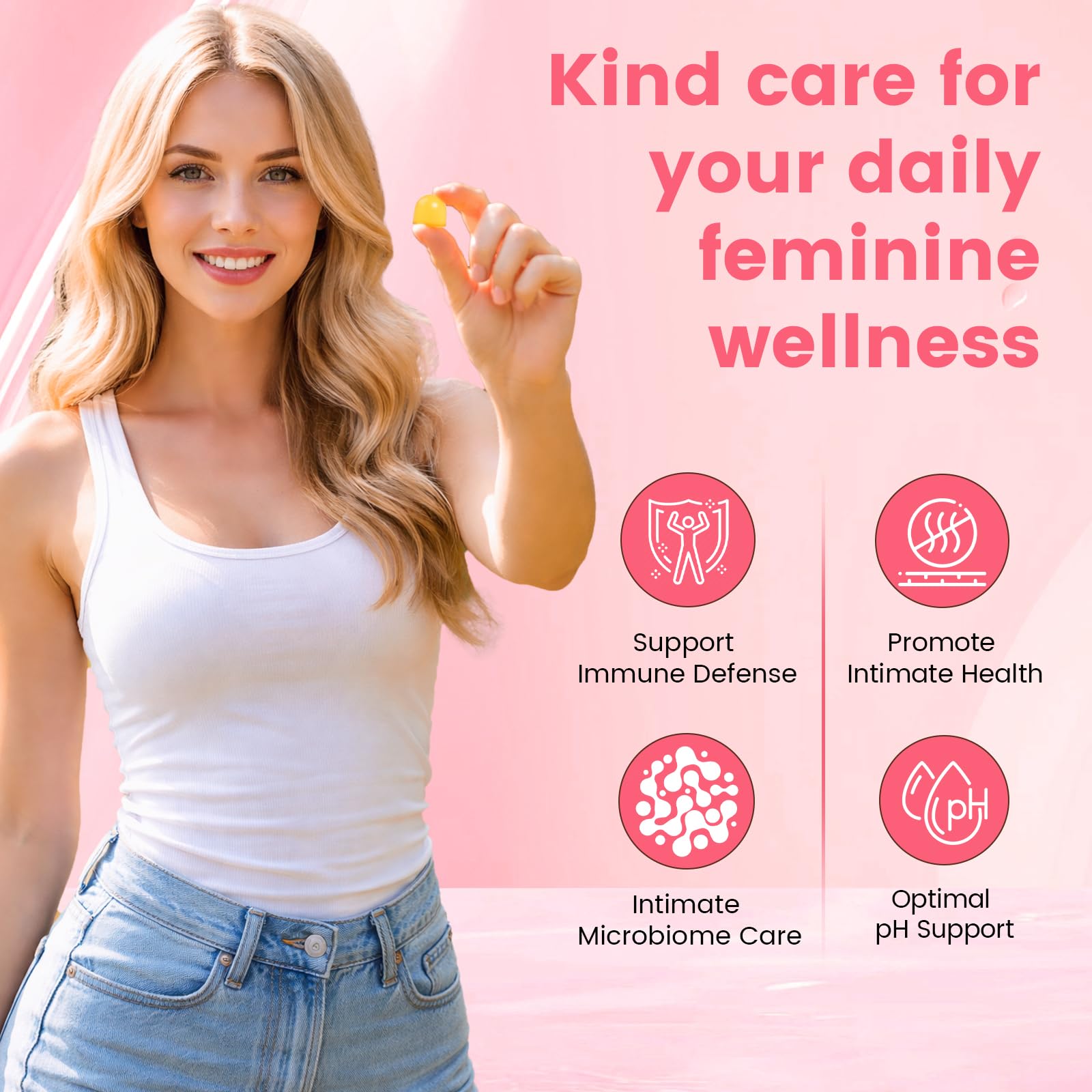 Bacorgoy Feminine Balance Gummies with ingredients list