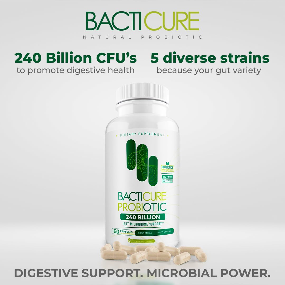 BACTERIUM PLUS Probiotic Capsules lifestyle scene with bottle