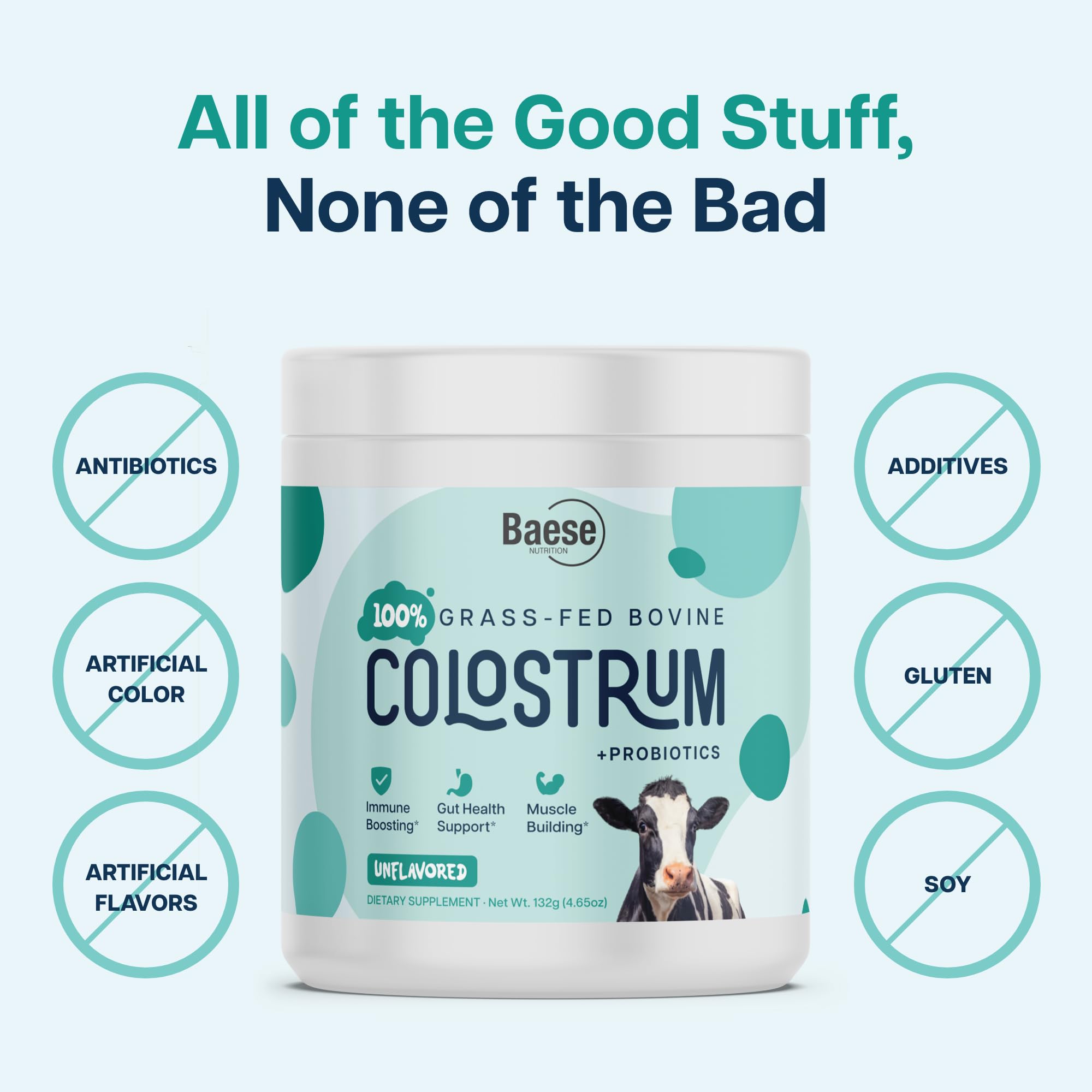 Baese Nutrition Colostrum Powder 4000mg lifestyle scene