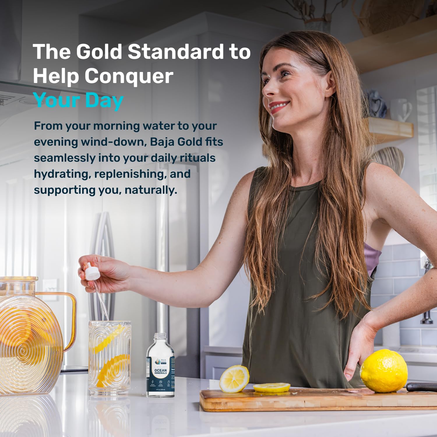 Baja Gold Liquid Ocean Minerals 260g packaging details
