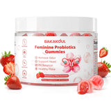 BAKAKOUL Feminine Probiotics Gummies front view with strawberry flavour