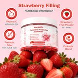 BAKAKOUL Feminine Probiotics Gummies with fresh strawberries