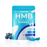 BAKAKOUL HMB and Leucine Gummies front view with packaging