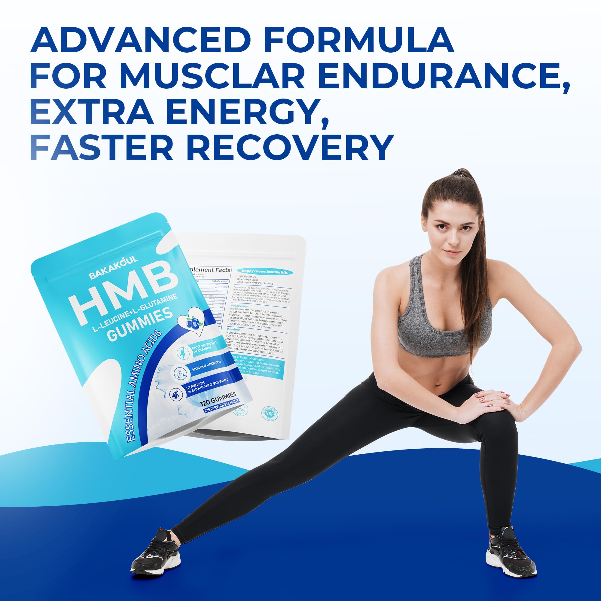 BAKAKOUL HMB and Leucine Gummies nutritional information