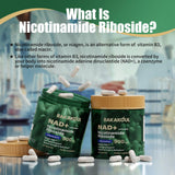 BAKAKOUL NAD Resveratrol Supplement back label with ingredients
