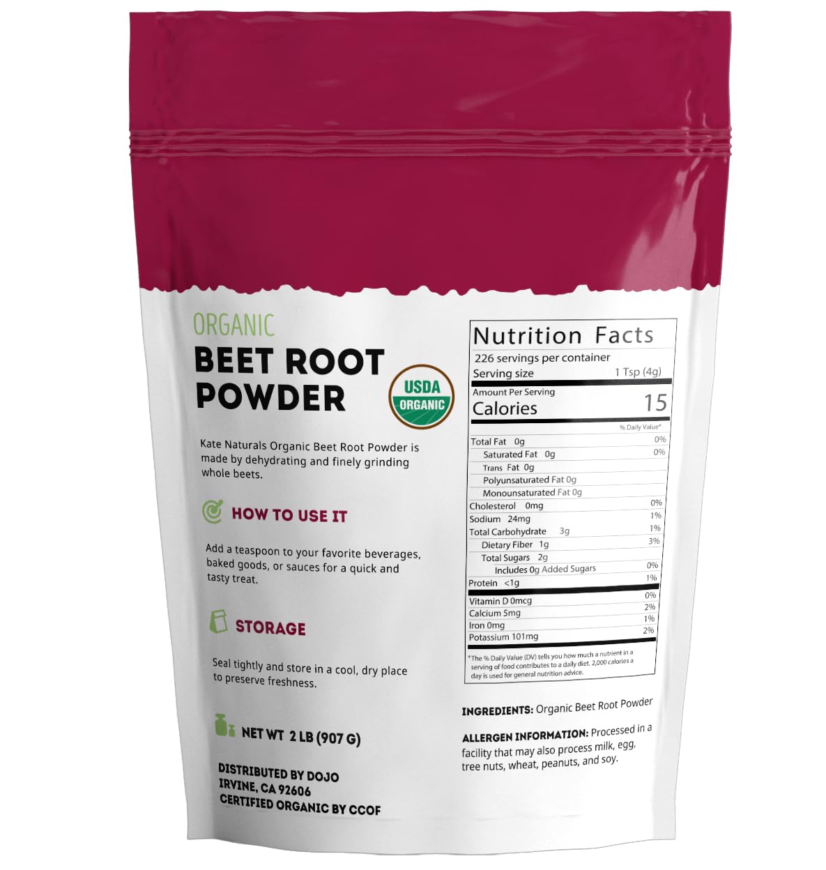 Baking with Kate Naturals Organic Beet Root Powder