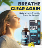 Balance Mullein Leaf Drops coconut flavour label close-up