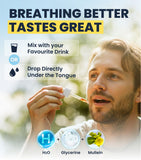 Balance Mullein Leaf Drops ingredients list on packaging