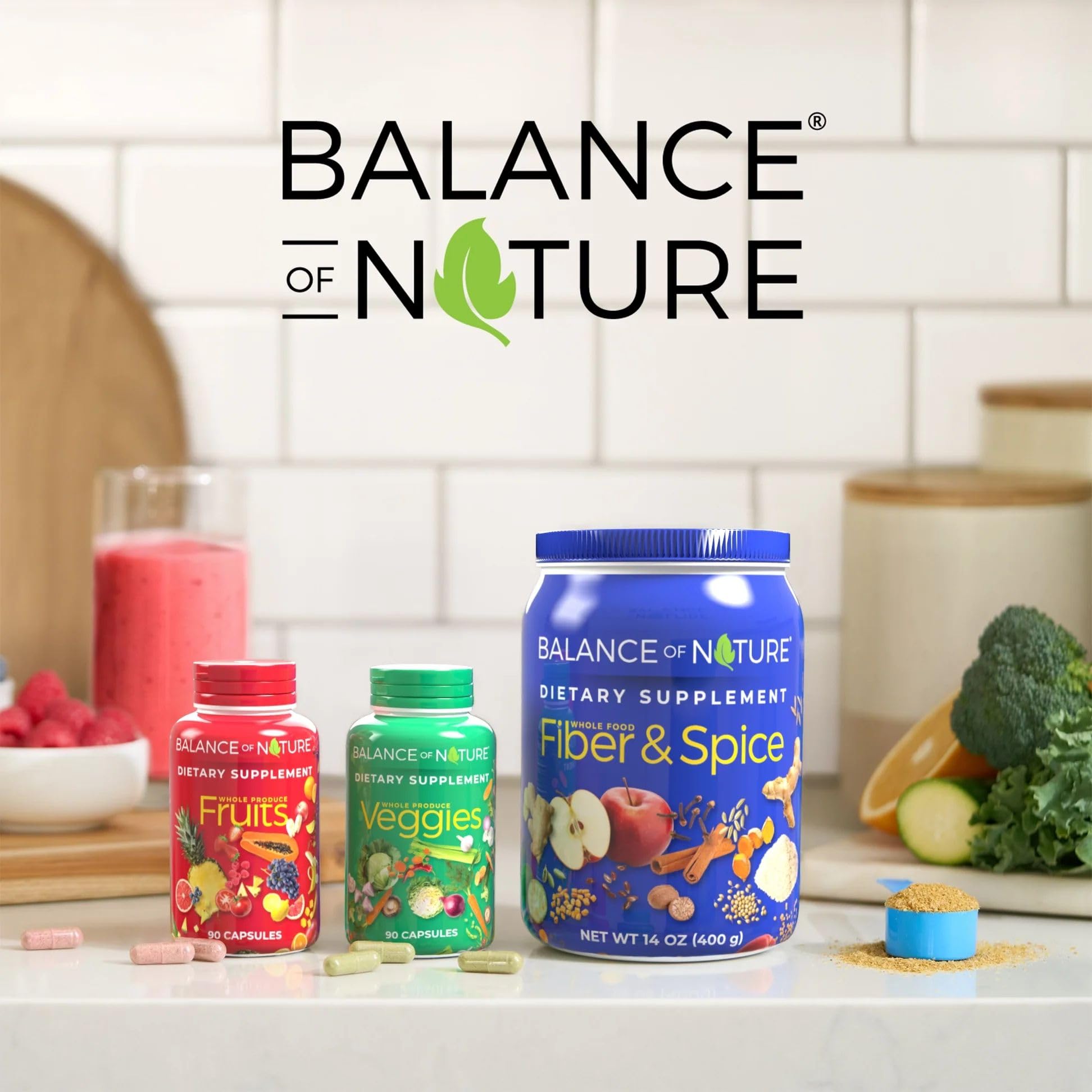 Balance of Nature Fruits Supplement 100g nutritional information