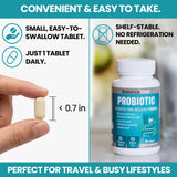 Balance ONE Probiotic Acidophilus Tablets on a wooden table