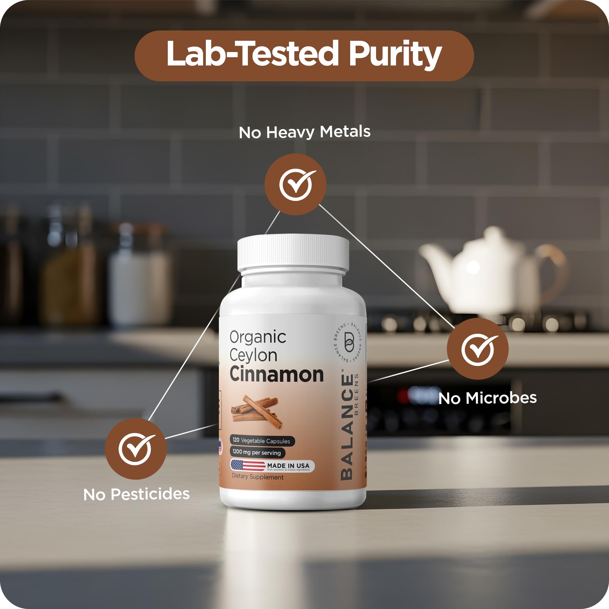 Balancebreens Ceylon Cinnamon Capsules back view