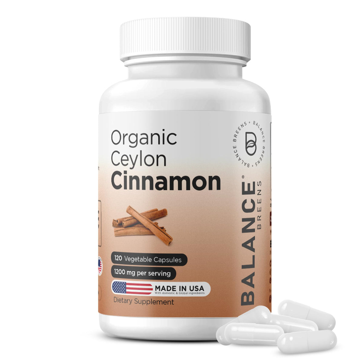 Balancebreens Ceylon Cinnamon Capsules front view