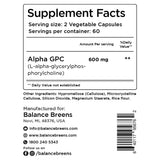 Balancebreens Choline Supplement 190g displayed on a wooden surface